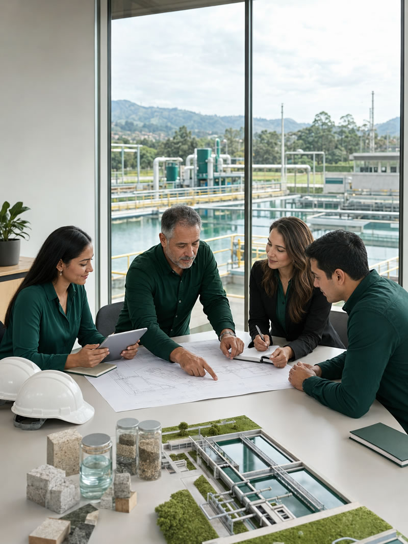 Equipo multidisciplinario de ingeniería ambiental de KRESKY