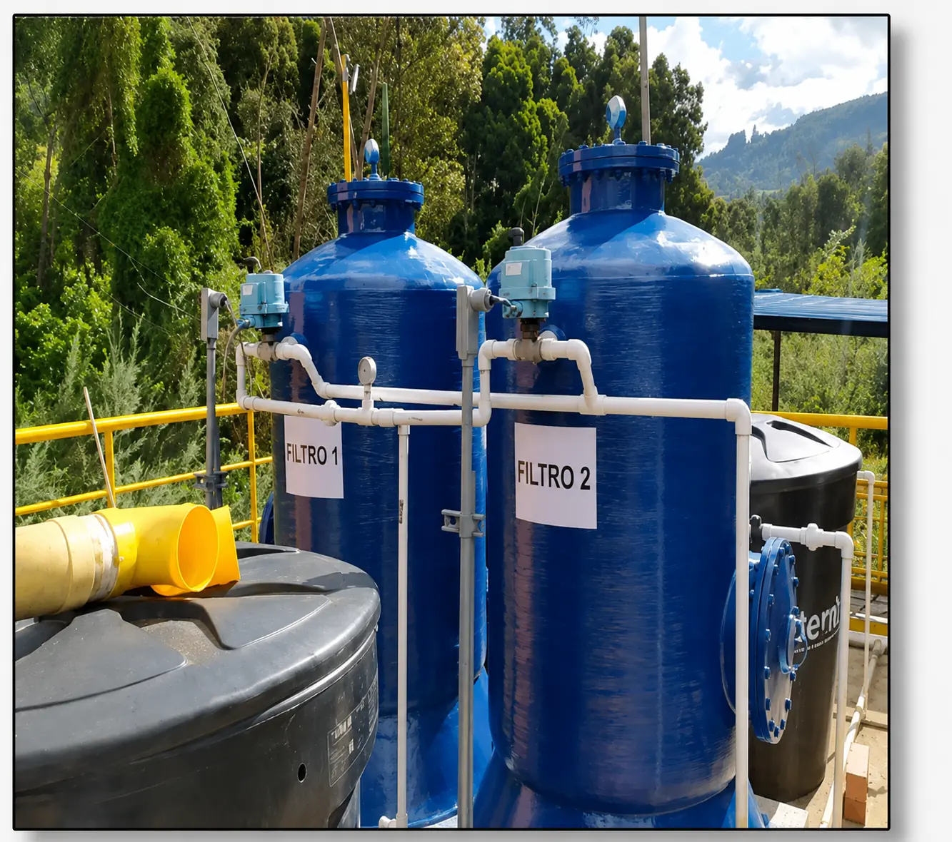 Filtros presurizados para tratamiento de agua