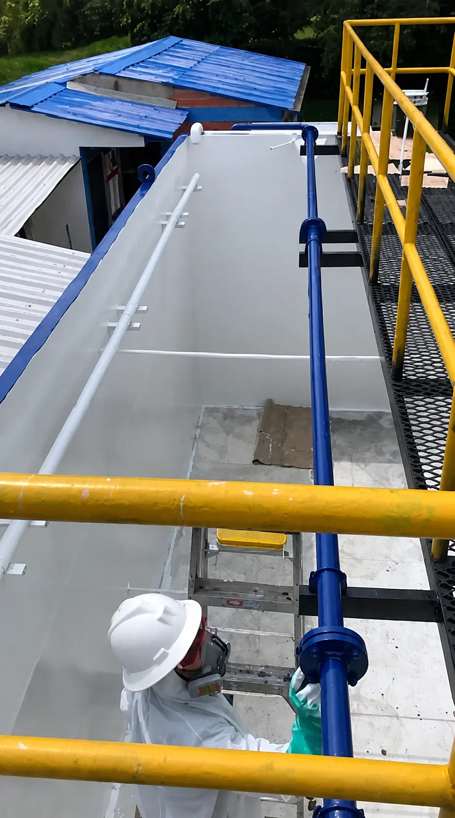 Operación técnica de tanque para tratamiento de agua